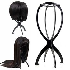 Wig Display Stand Mannequin Head Hat Cap Hair Wig Holder Foldable Stable Tool
