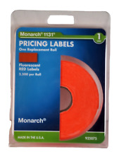Monarch Easy-load 1131 1-line Pricemarker Label 716 X 78 Fluorescent Red 2500