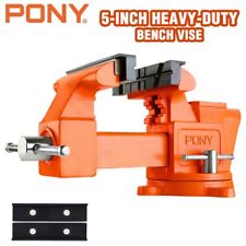 Pony Bench Vise 5-in Heavy-duty Utility Combination Pipe Vise Swivel Base Bench