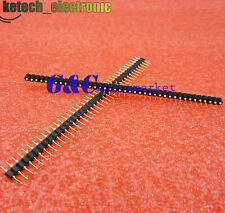 10pcs 40 Pin 2.54mm Single Row Round Male Pin Header Machined J8