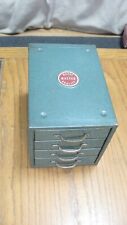 Vintage Wards Master Quality 4 Drawer Hardware Parts Tool Metal Storage Cabinet