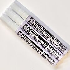 42500 Sakura Pentouch Paint Marker 2.0mm Medium White Ink Pack Of 3