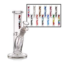 8 Inch Straight Tube Bong Sky High Heavy Glass Water Pipe Hookah - Mixed Colors