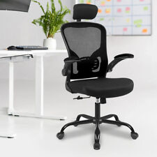 Ergonomic Office Desk Chair With Headrest Adjustable Lumbar Support High Back