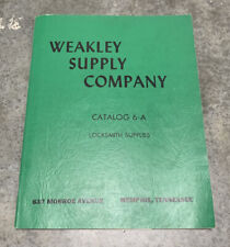 Vintage Weakley Supply Co Locks Locksmith Safe Sales Catalog Manual Supplies