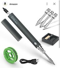 Greycordless Soldering Iron Kit Usb Rechargeable Portable Cordless Soldering