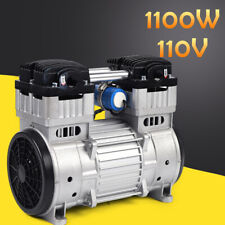 Oilless Vacuum Pump Industrial Air Compressor Oil Free Piston Pump 7cfm 1100w Us