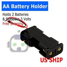 Battery Holder Case Box With 3 Wire Leads For 2x Series Aa Batteries 3v Us