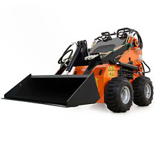 Creworks Mini Skid Steer With Bucket 23 Hp Gas Epa Engine Track Loader For Farm