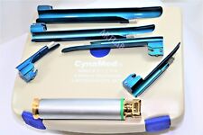 Medical German Premium Laryngoscope Diagnostic Kit 6pcs Handle Titanium Blades