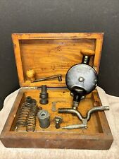 Vintage Zim Manufacturing Co. Hand Crank Valve Lapping Valve Grinder Tool Box.