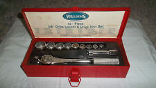 Williams 5561a33 38-inch 6 Point Drive Socket And Drive Tool Set 12-piece