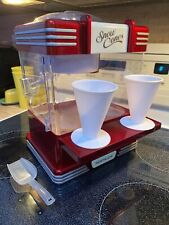 Nostalgia Snow Cone Maker Shaved Ice Machine Retro Table-top Red