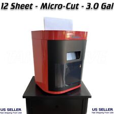 12 Sheet Micro Cut Paper Shredder Cd Dvd Credit Card Home 3.0 Gal Heavy Duty New