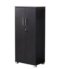 Storage Cabinet 21.6 2-door Locking Pantry Cupboard Office Garage 49.2 Wood