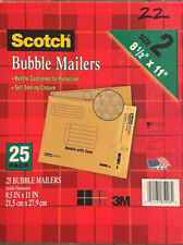 22 Bubble Mailers 8.5 X 11 Interior Self Sealing Closure Scotch 22 Mailers