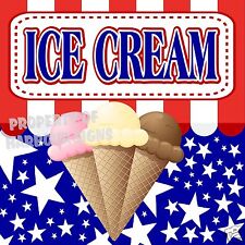 Ice Cream 14 Decal Cones Concession Cart Food Truck Vinyl Sign Sticker