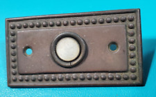 Antique Brass Push Button Light Switch Plate Mother Of Pearl Button Door Bell