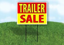 Trailer Sale Red Yellow Plastic Yard Sign Road Sign With Stand