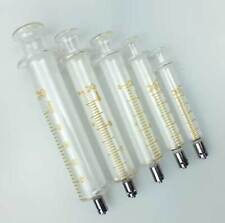 1ml - 100ml Luer Lock Tip Glass Syringes Sampler Chemistry Laboratory Injector