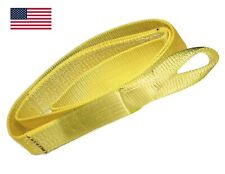 Nylon Lifting Sling 3 X 8 Ft Usa Made Eye And Eye 2 Ply Tow Pull Strap Rigging