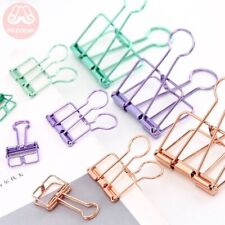 Gold Silver Binder Clips - Green Purple Large Medium Small Office Binders Clip
