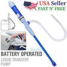 Battery Powered Electric Fuel Transfer Siphon Pump Gas Oil Water Liquid 2.2 Gpm