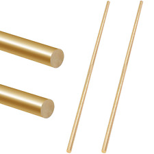 2pcs 5mm X 356mm Brass Straight Solid Round Rod Lathe Bar Stock For Diy Rc Model