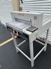 Mbm Triumph 430ep Fully Automatic Industrial Paper Cutter Tested Working