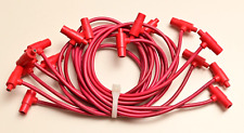 Lot Of 8 Test Leads Stacking Short Pin Tipplug Vintage 12 Red Pomona