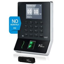 Ngt Biometric Fingerprint Time Clock Employee Attendance Machine Time Card Punch