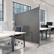 Room Divider Panel Screen Freestanding Partition Privacy Screen Grey Office