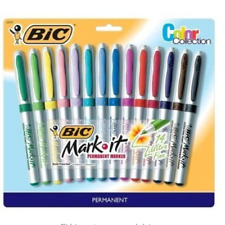 Bic Mark-it 14 Assorted Ultra Fine Tip Permanent Markers 33751