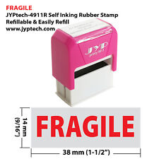 Fragile - Jyp 4911r Self Inking Rubber Stamp Red Ink