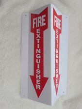1-sign 4 X 12 3-d Rigid Plastic Angle Fire Extinguisher Arrow Sign