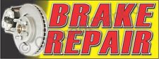 1.5x4 Brake Repair Banner Outdoor Indoor Sign Auto Service Shop Brakes Rotors