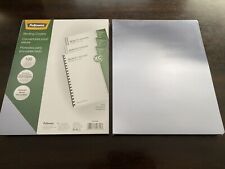 Fellowes Binding Covers Clear Transparent Pvc Oversize Pack Of 100 Crc 52309