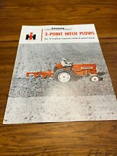 International Harvester 3-point Hitch Plows For 1962 Brochure Fcca