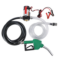 12v Electric Diesel Fuel Transfer Pump 10gpm W Filter Hoses Automatic Nozzle