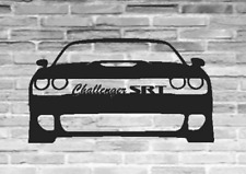 Challenger Srt Detailed Silhouette Car Metal Sign Garage Wall Art Decor Gift