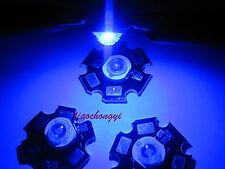 10pcs 3w Blue Led Chip Bead Emitter 460nm 465nm With 20mm Star Heatsink