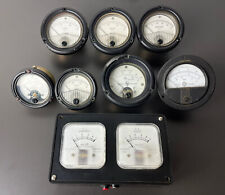 Vintage Lot Of Panel Meters Milliampere Dc Volts Analog Untested