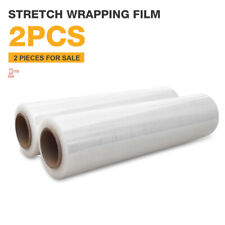 1518 X 10001500ft Pallet Clear Wrap 2 Rolls Stretch Film Shrink Hand Wrap