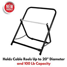 Single Spool Cable Caddy Industrial Rack Dispenser For Pulling Rolling Wire Reel