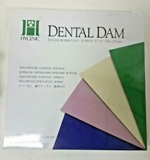 Hygenic 6x6 Dental Dam Natural Rubber Latex Green Thin Fine 36perpack -expired