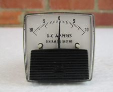 Vintage Ge Panel Meter Dc Amperes 0-10 Scale
