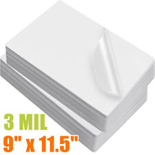 100pack Thermal Laminating Pouches 3 Mil 9 X 11.5 Letter Size Laminator Sheets