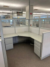 6 X 6 X 64 H Cubicles Partitions W Glass By Haworth Office Furniture