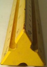 Antique Dietzgen 11636 Triangular Drafting Rule 12 Wooden Ruler U.s.a. Made