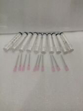 10x 10ml Plastic Reusable Syringe Needle Tip For Refill Ink Oil Cartridge Tool